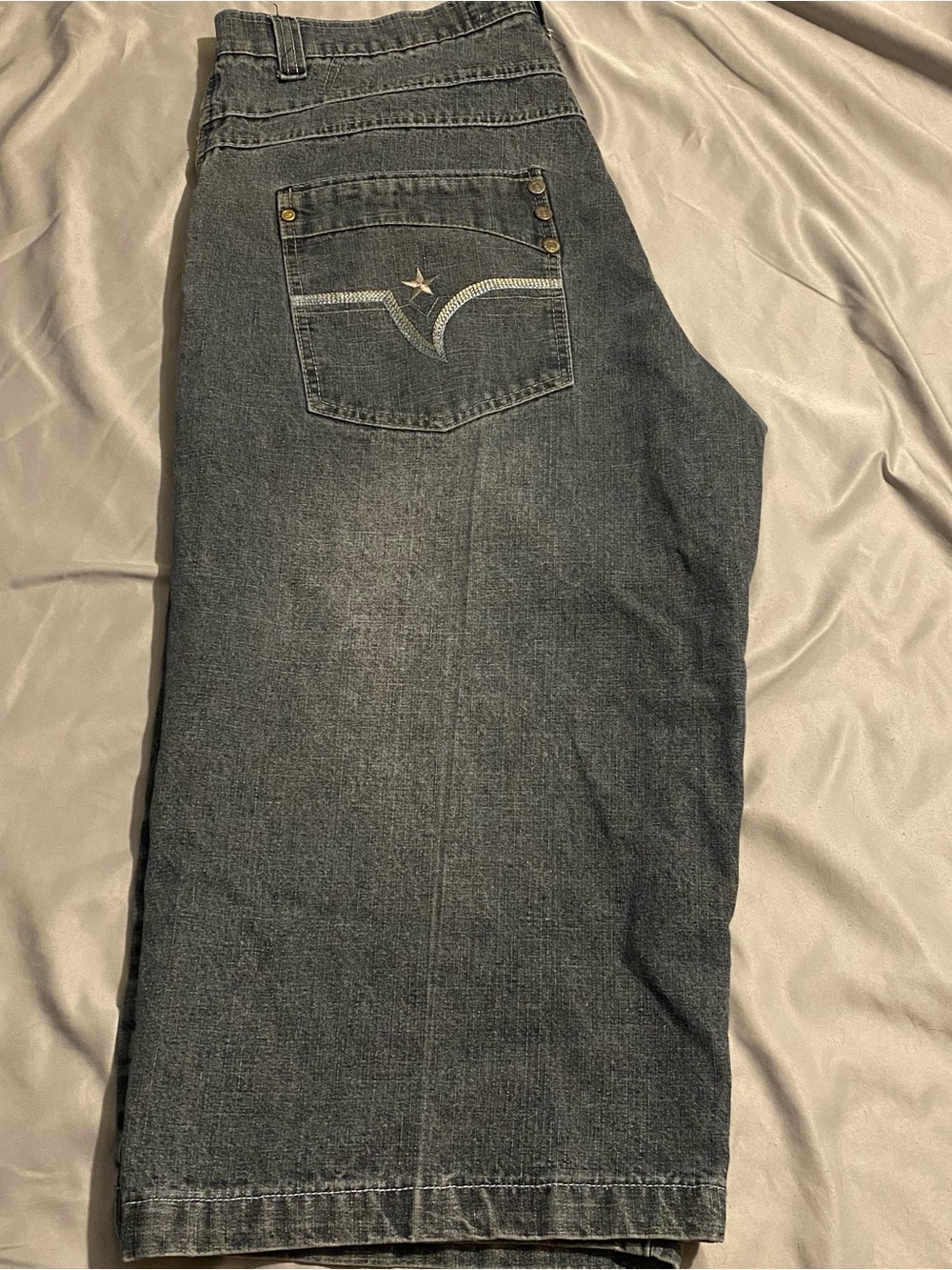 Vintage Y2K Infamous Raider Jean Co Jeans Mens 36 Baggy Long Denim Shorts